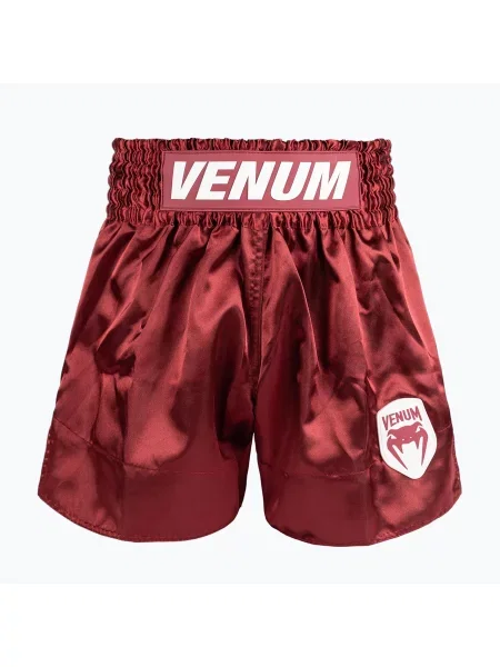 Șorturi de antrenament pentru bărbați Venum Classic Evo Muay Thai burgundy
