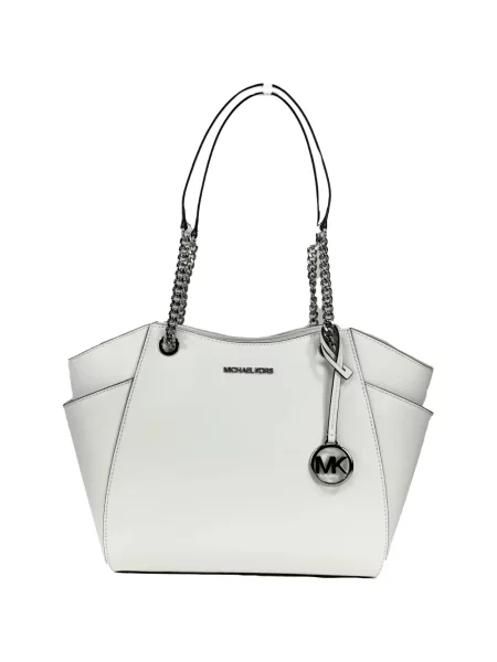 Colier Michael Kors din piele alb