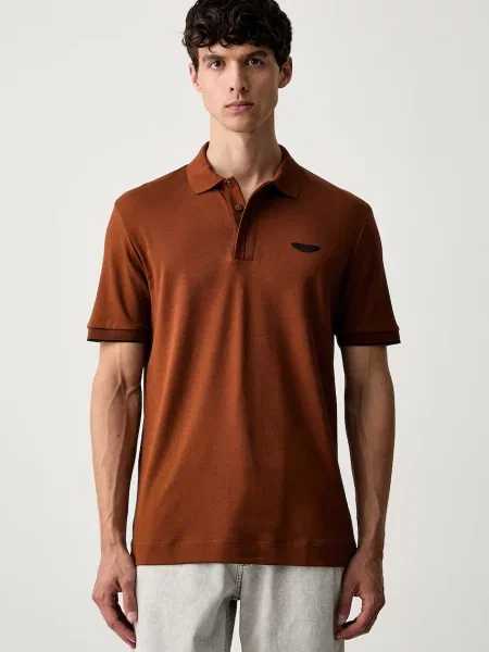 Tricou polo Boss maro