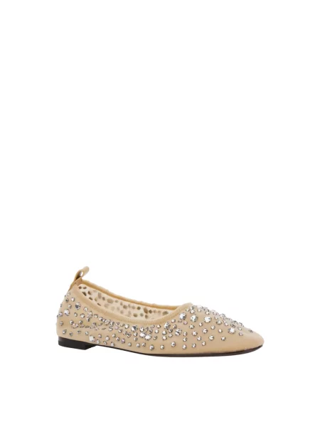 Balerinki Tory Burch beżowe
