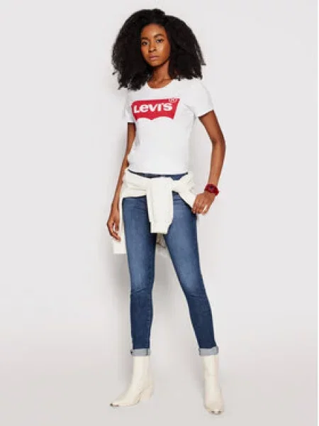 LEVI'S ® Tričko Perfect Tee / offwhite červená