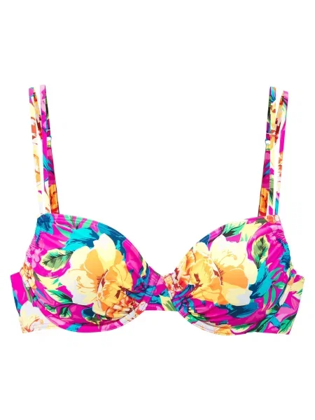 LASCANA Sutien costum de baie / galben / galben deschis / roz albastru