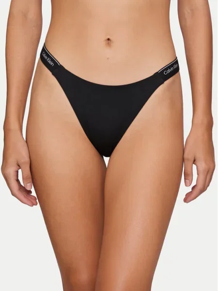 Calvin Klein Swimwear Bikini partea de jos negru