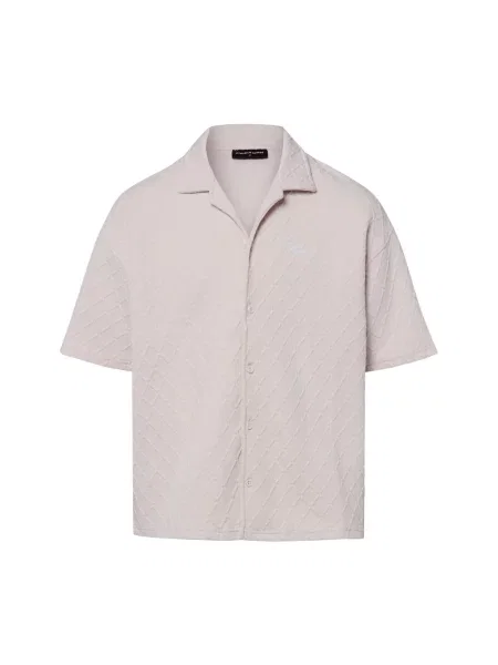 PEGADOR koszula z krótkim rękawem Mężczyźni Modern Fit S różowy