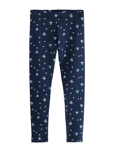 Next Leggings albastru închis / portocaliu / roz deschis alb