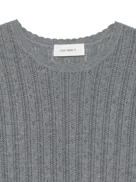 Tricou Lisa Yang tricotate gri