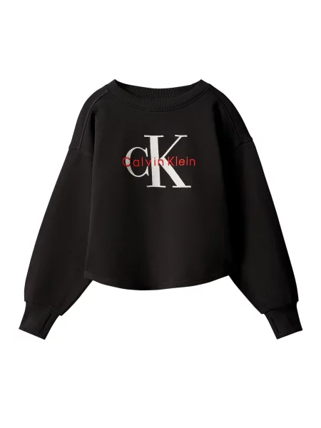 Palton copii Calvin Klein Jeans negru
