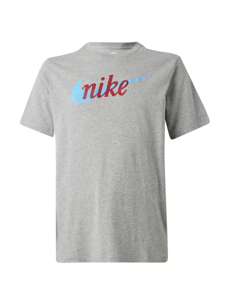 Nike Sportswear Tricou albastru deschis / amestecat / roșu bordeaux gri
