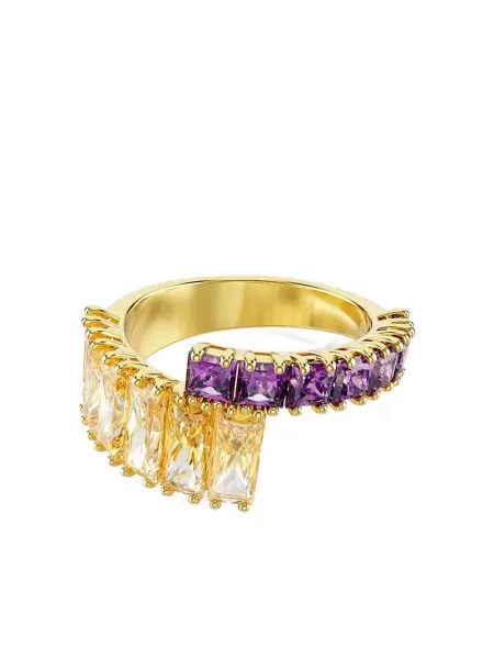 Inel Swarovski auriu