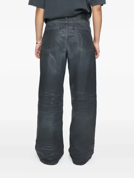 Blugi Acne Studios cu autograf negru