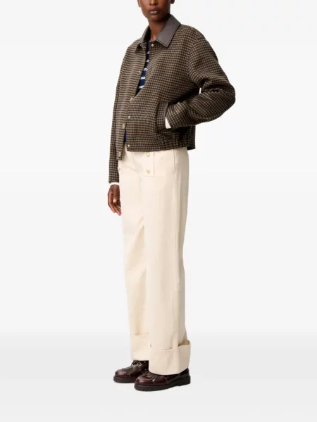 Vilnonis trumpas paltas Claudie Pierlot ruda