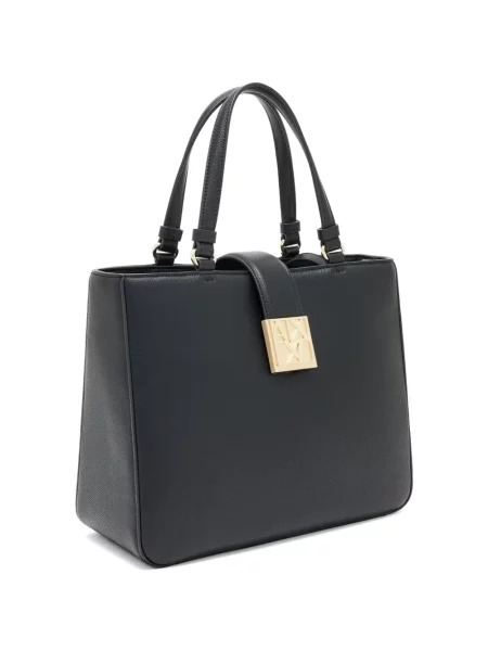 Geantă Armani Exchange cu autograf negru
