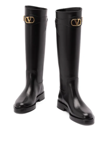 Botine Valentino Garavani din piele negru
