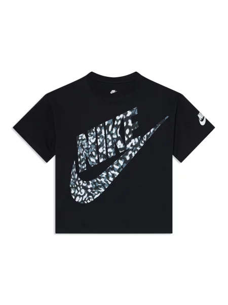 Nike Sportswear Tricou gri fumuriu / negru alb