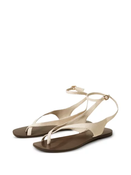 Sandale Twinset din piele cu bretele