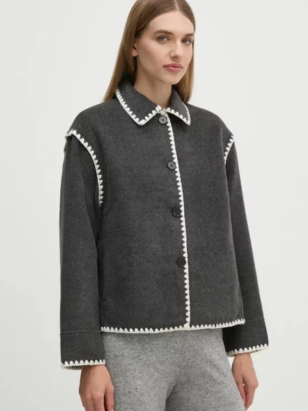 Яке OUI преходен модел с уголемена кройка сиво