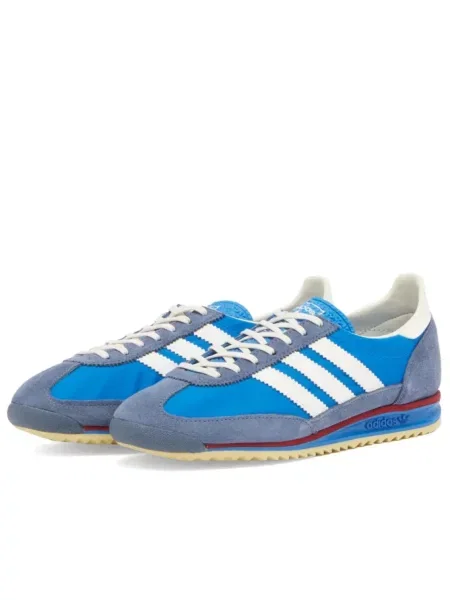 Sneakersy Adidas skórzane niebieskie