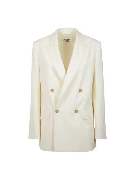 Marynarka Mm6 Maison Margiela wełniana biała