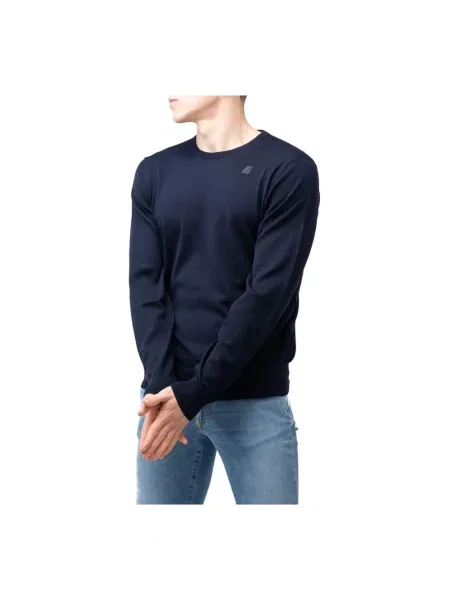 Sweter K-way wełniany niebieski