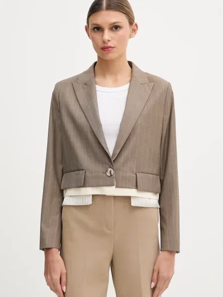 Sisley marynarka jednorzędowa brązowa