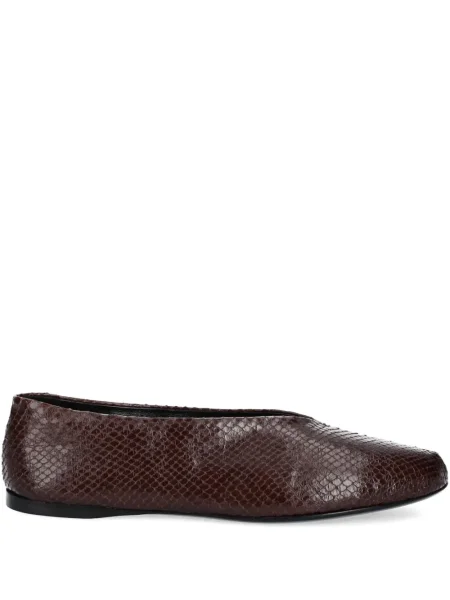 Balerini Proenza Schouler din piele maro