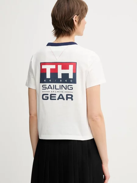 Tričko Tommy Hilfiger SAILING bílá