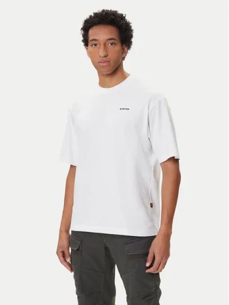 G-Star Raw Majica Base Boxy Fit bela