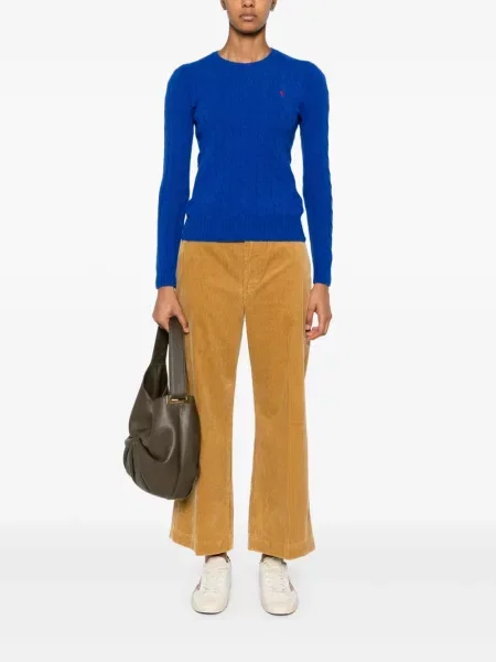 Polo Polo Ralph Lauren με κέντημα κοτλέ με αγκράφα μαύρο