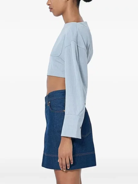 Top Jacquemus gri