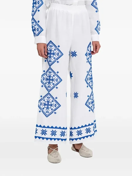 Talie elastică pantaloni Greek Archaic Kori alb