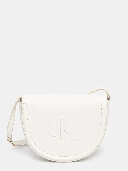 Чанта през рамо Calvin Klein бежово