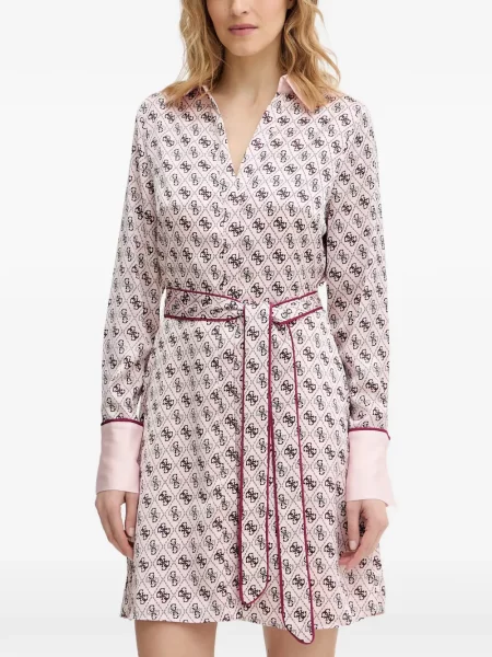 Gulerat rochie mini Guess roz