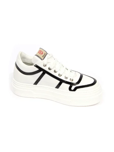 Sneakersy Pollini skórzane białe