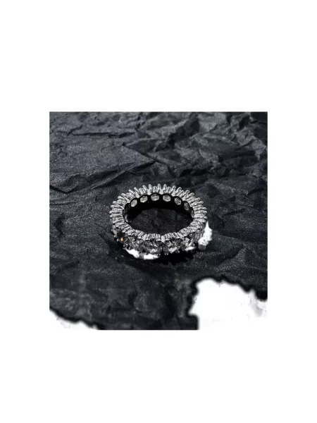 Пръстен Hatton Labs с кристали сребристо
