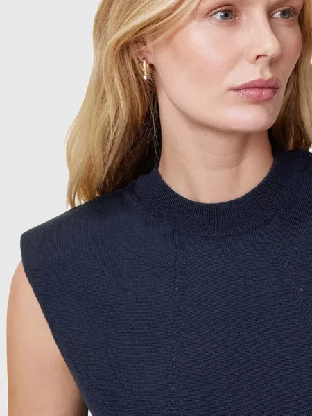Вовняний топ AllSaints KAYLA синій