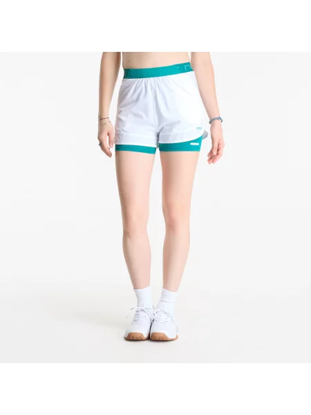 Pantaloni scurți Nox Pro Shorts White/ Ivy Green S alb