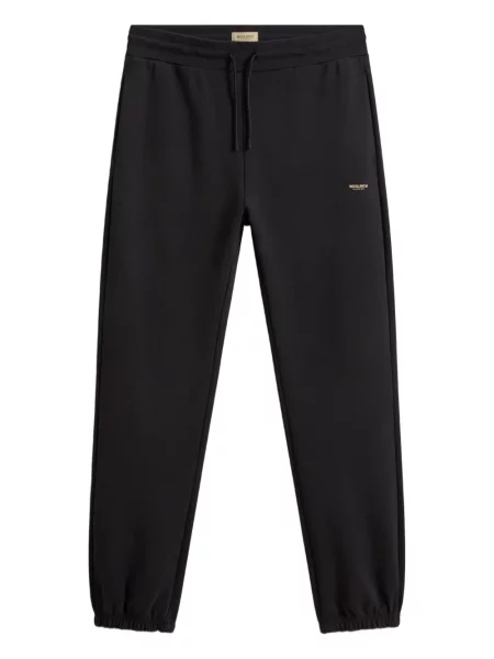 Pantaloni sport Woolrich cu autograf cu cordon negru