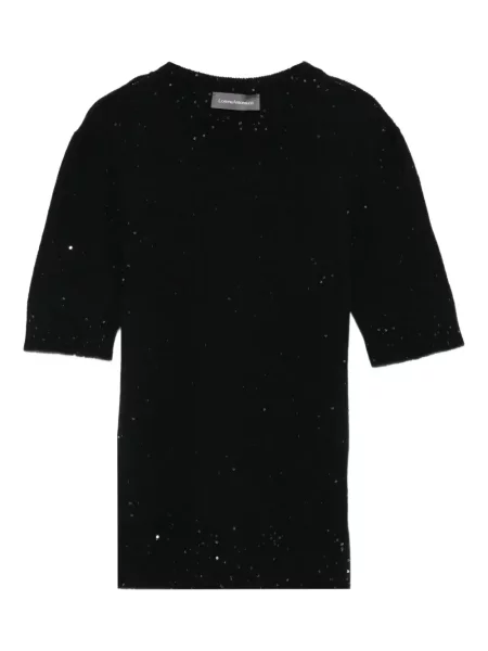 Top Lorena Antoniazzi cu paiete negru