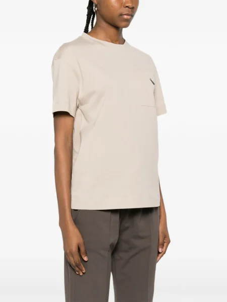 Tricou Brunello Cucinelli cu buzunare la piept