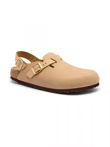 Birkenstock De piele mules încălțăminte Tokio bej