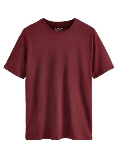 Next Tricou Essential burgundy roșu