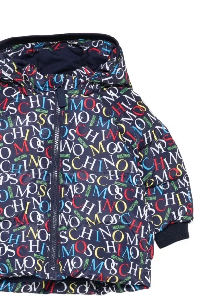 Kurtka dziecięca Moschino niebieska