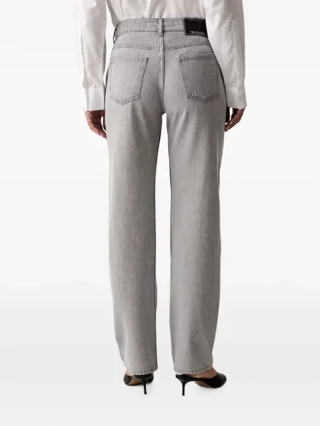 Blugi drepți Trussardi gri