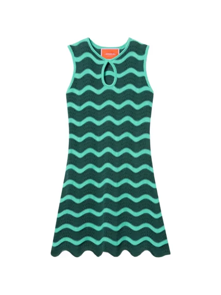 Rochie mini La Doublej tricotate verde