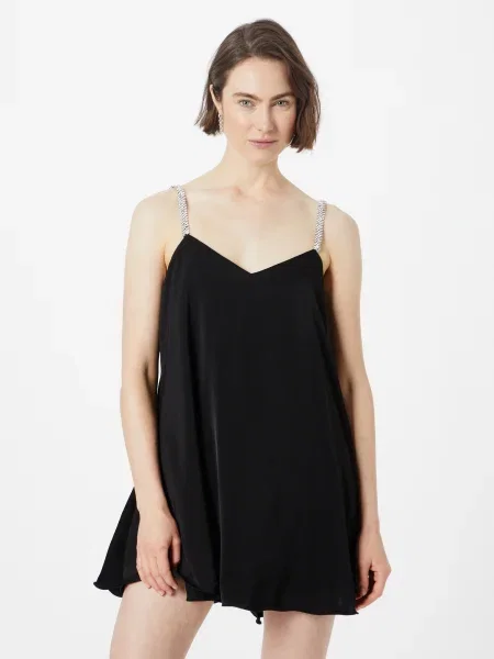 Nasty Gal Rochie / argintiu negru