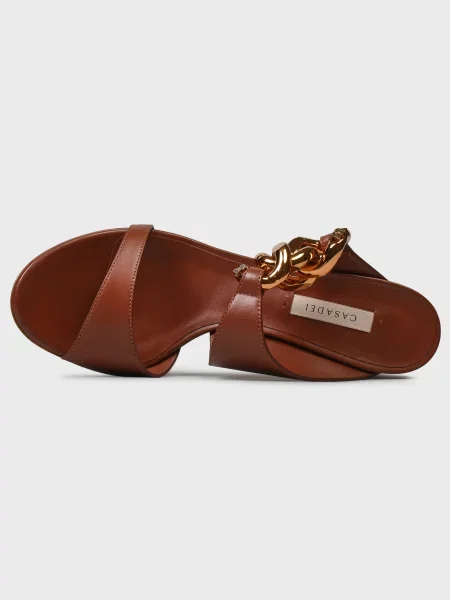 Шлепанцы Casadei коричневые