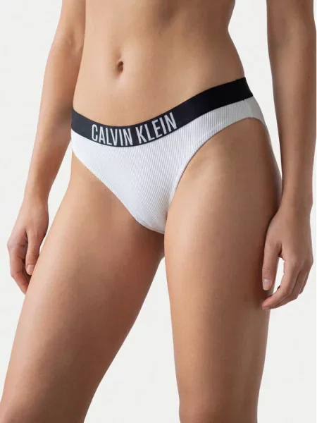 Calvin Klein Swimwear Bikini partea de jos alb