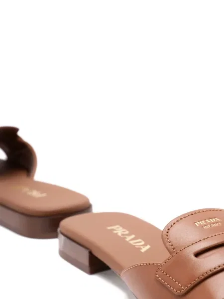 Sandale Prada din piele maro