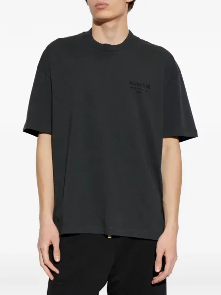 Tricou Allsaints cu broderie negru