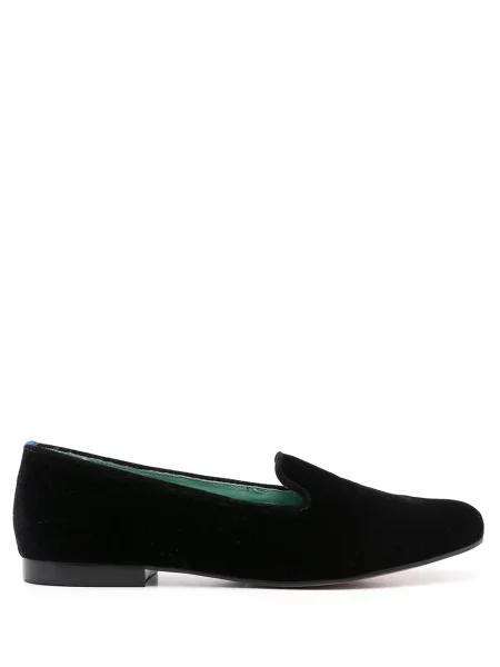 Pantofi loafer Blue Bird Shoes de catifea slip-on negru